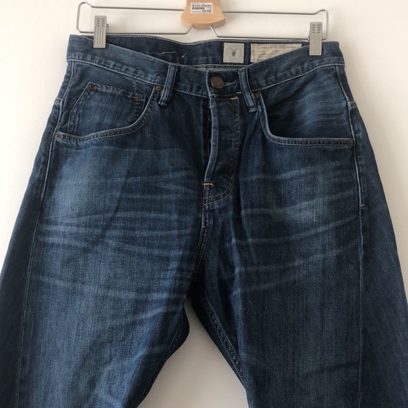 New All Saints Spitalfields Luger Cropper Runner twisted seam cropped denim jean - Picture 3 of 14